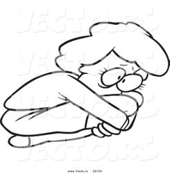 vector-of-a-cartoon-scared-woman-curled-up-in-a-fetal-position-outlined-coloring-page-by-ron-leishman-20154.jpg